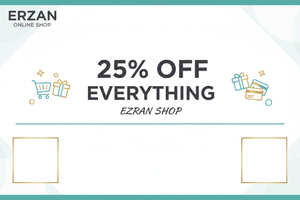 Create 2 cm white advertisement about my shop hd quality we are 25 % discount every product,Christmas offer, clearance offer, winter offer, and partnership brands photo add this banner separate 6 images i need like human efit in photoshop 