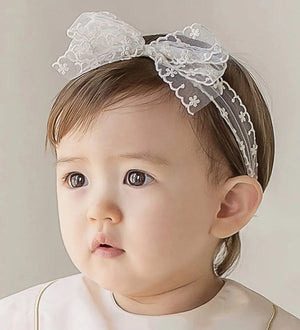 Baby Girls Lace Bow Headband