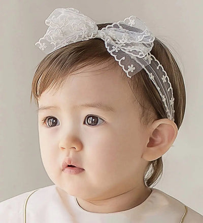 Baby Girls Lace Bow Headband