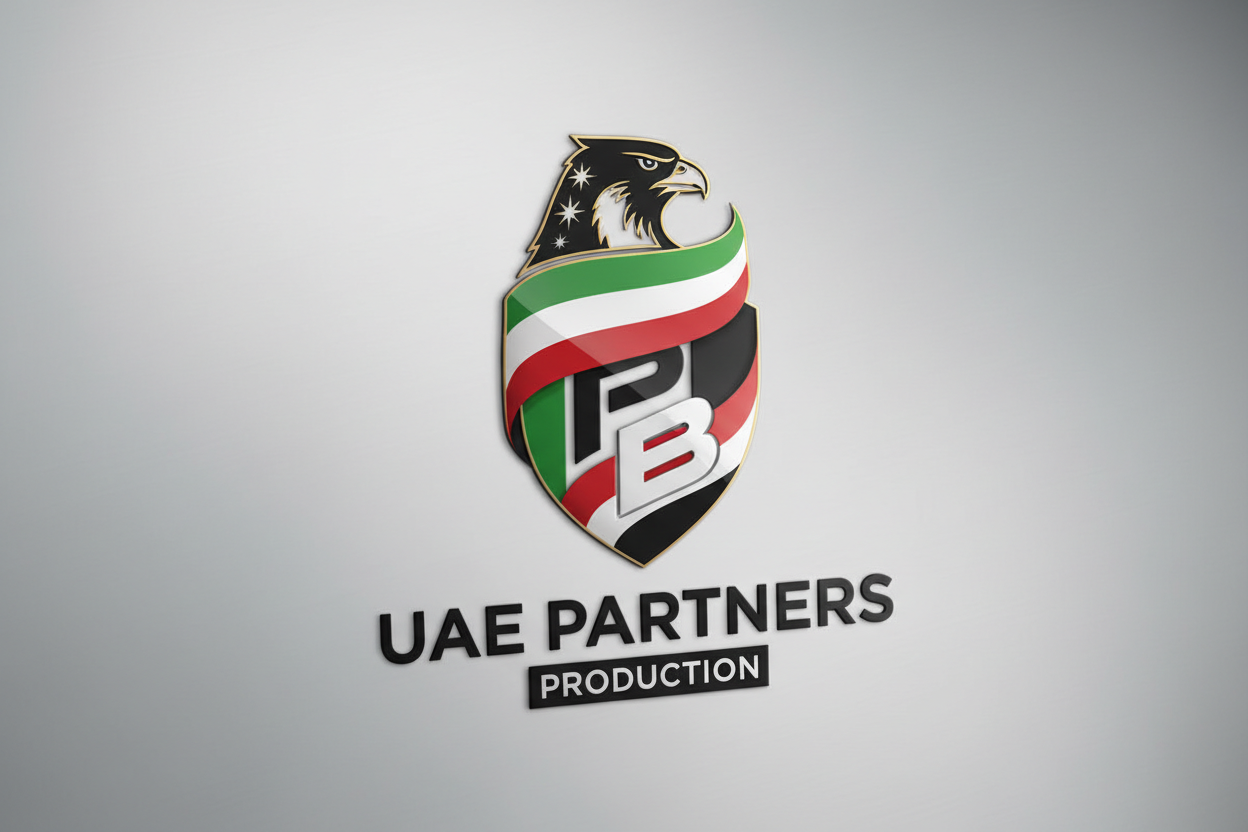 Uae production box advertising partner logo